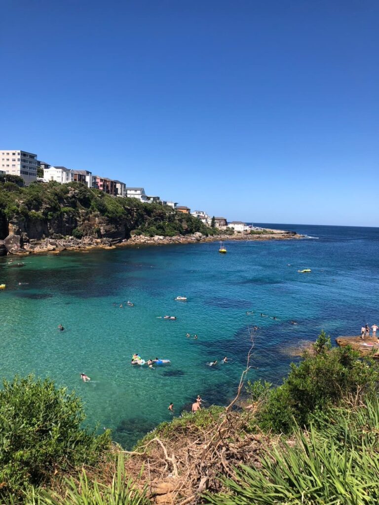 海水浴を楽しむ人々